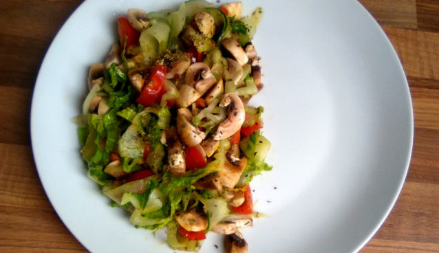 Mushroom Cucumber Salad