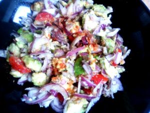 Onion Avocado Salad - ital is vital