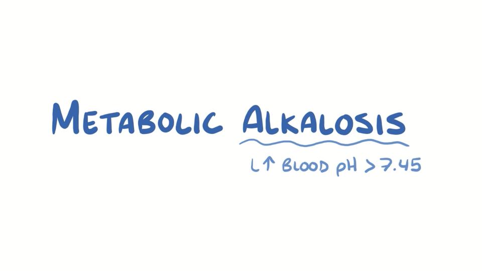 metabolic alkalosis