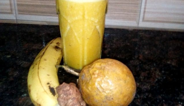 passion, banana, ginger drink