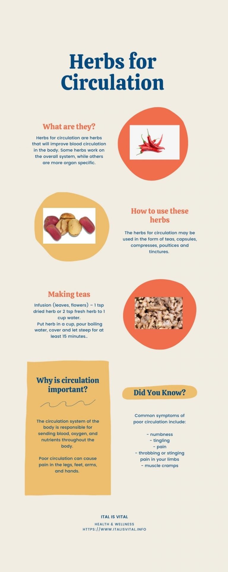 Herbs for Circulation ital is vital