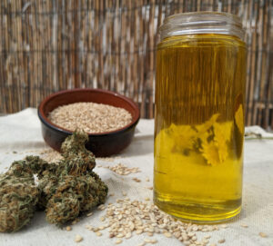 Cannabis-infused Sesame Oil